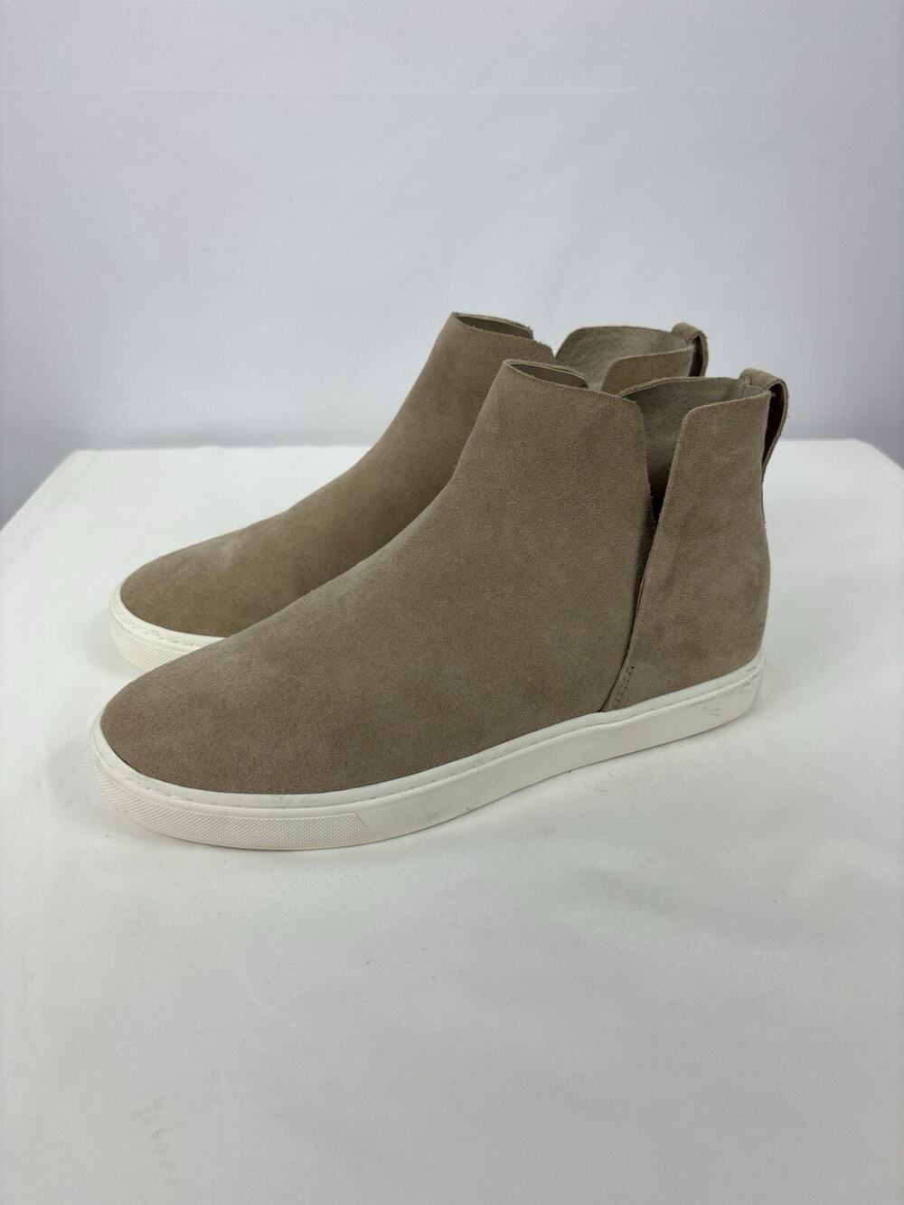 Birdies The Falcon High Top Sneakers Beige Oat Suede 8.5